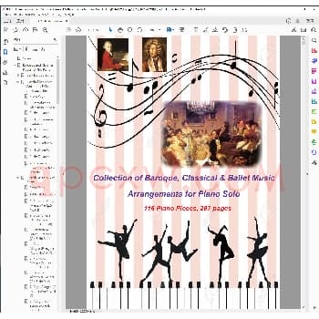 116首巴洛克古典及芭蕾钢琴独奏改编曲_钢琴曲谱教程电子书