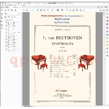 恩斯特保尔改编的贝多芬九首交响曲钢琴独奏版_钢琴曲谱教程电子书