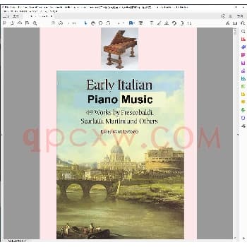早期意大利钢琴音乐为羽管键琴和翼琴而作的曲集_钢琴曲谱教程电子书