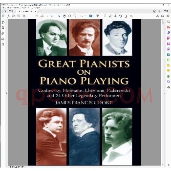 钢琴演奏大师谈钢琴演奏_钢琴曲谱教程电子书