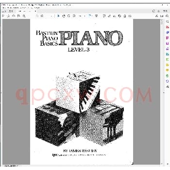 钢琴基础第三级钢琴Wp203_钢琴曲谱教程电子书