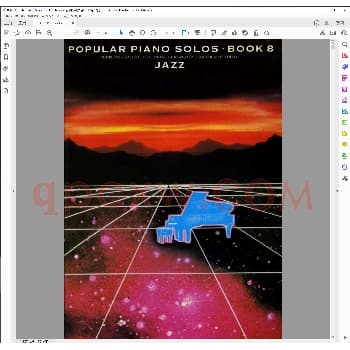 流行钢琴独奏曲集第八册爵士_钢琴曲谱教程电子书