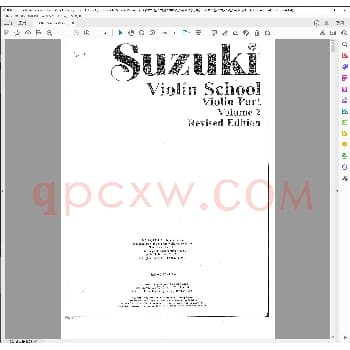 铃木小提琴教程第二册小提琴分谱(修订版)_钢琴曲谱教程电子书