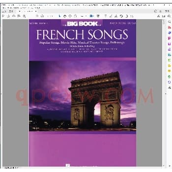 法语歌曲大全流行歌曲电影金曲音乐剧歌曲民歌(钢琴声乐吉他歌本)_钢琴曲谱教程电子书