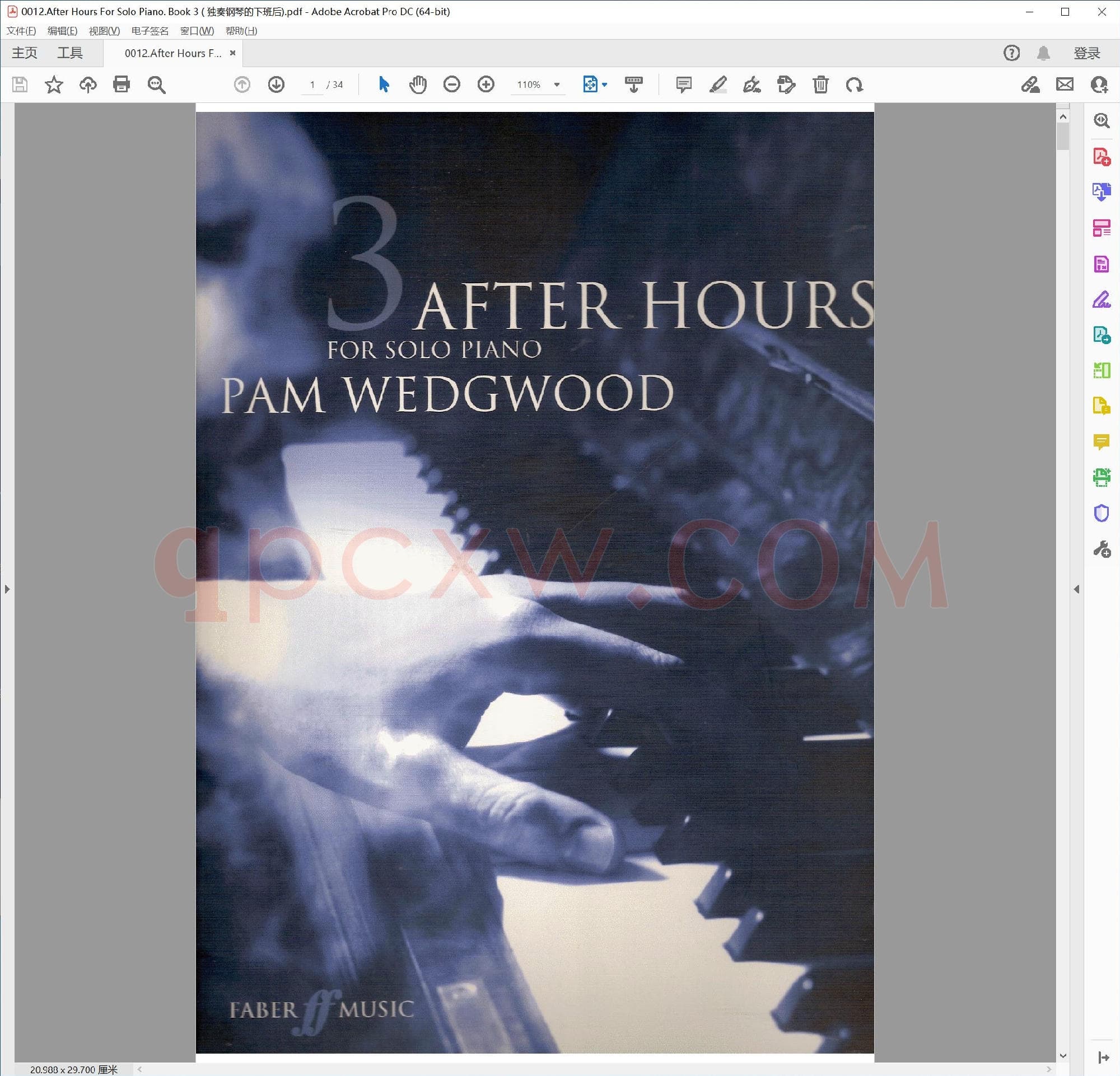 英文原版钢琴曲谱电子书 | 午夜独奏钢琴曲集第三册.PDF|5.33 MB|电子版下载