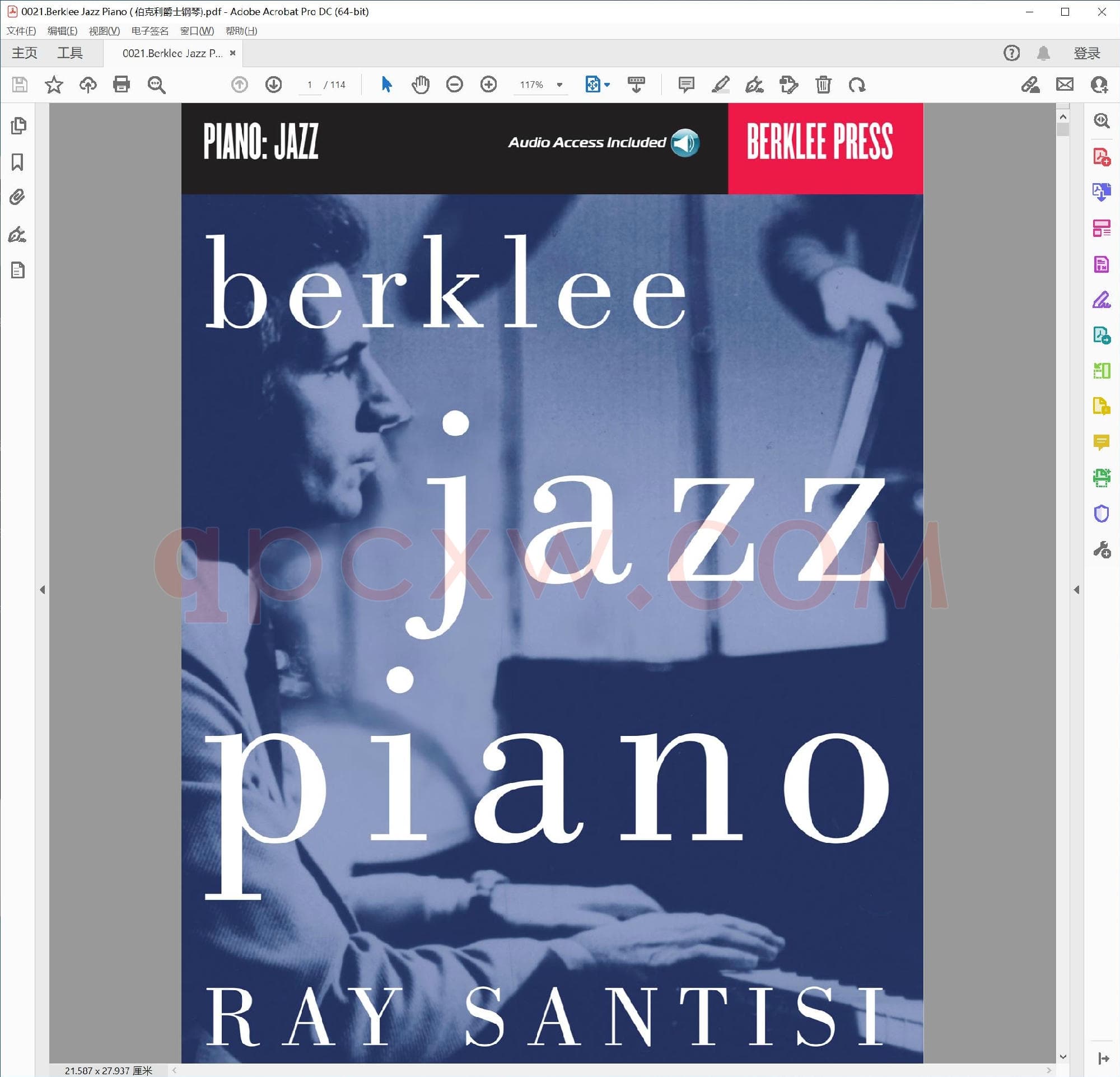 英文原版钢琴教程电子书 | 伯克利爵士钢琴教程.PDF|37.43 MB|电子版下载