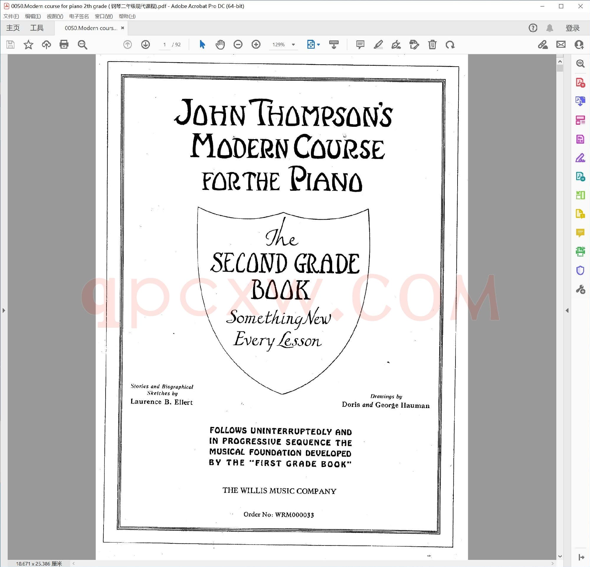 英文原版钢琴教程电子书 | 现代钢琴教程第二级.PDF|11.15 MB|电子版下载
