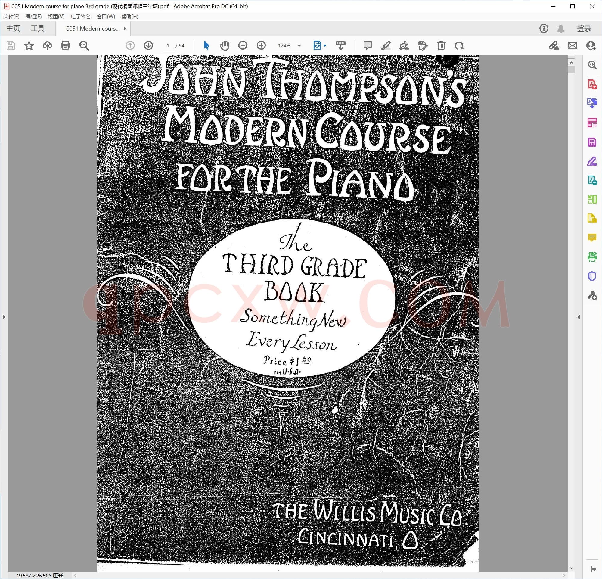 英文原版钢琴教程电子书 | 现代钢琴教程第三级.PDF|12.06 MB|电子版下载