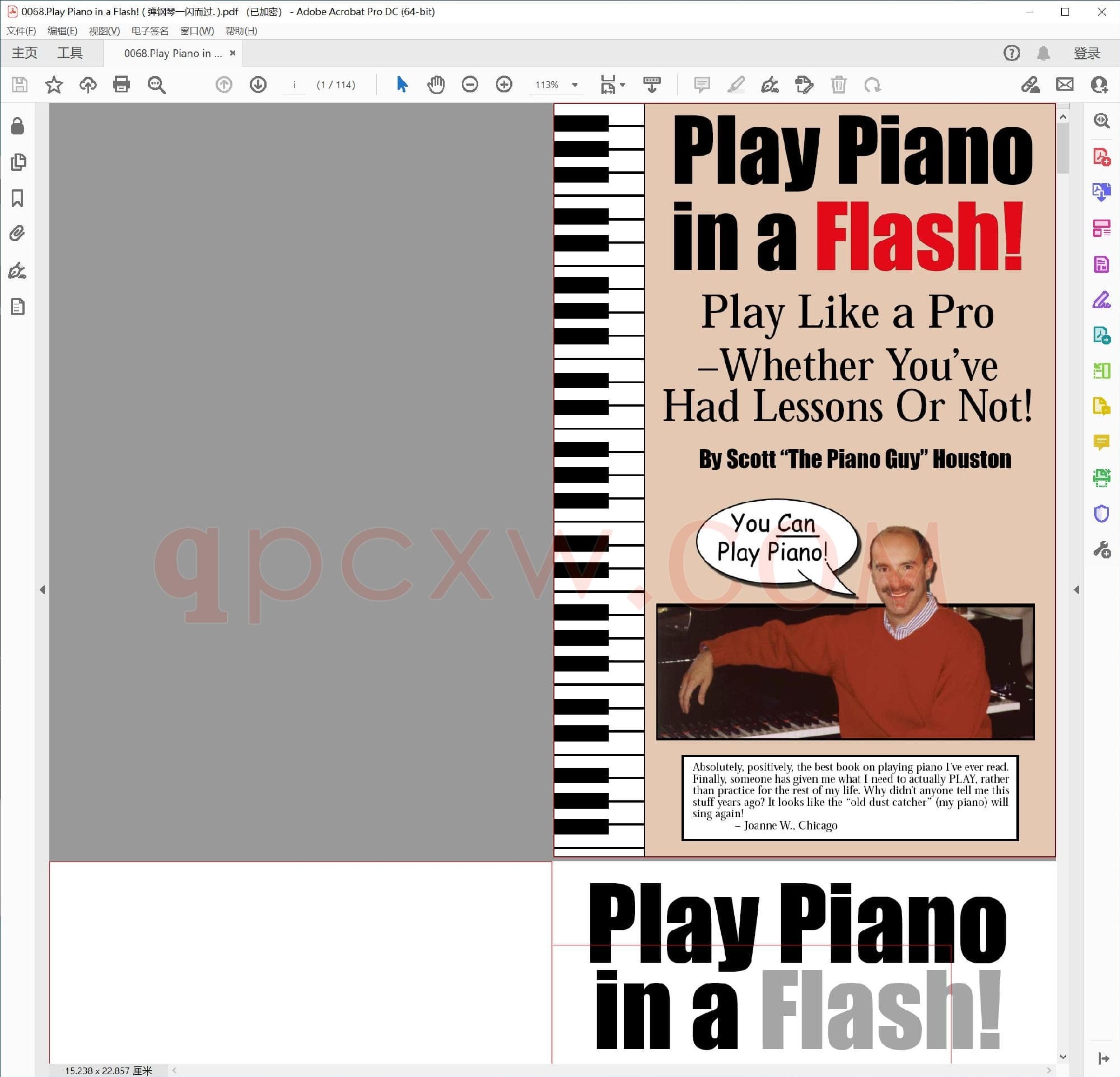 英文原版钢琴曲谱电子书 | 快速学会弹钢琴.PDF|1.5 MB|电子版下载