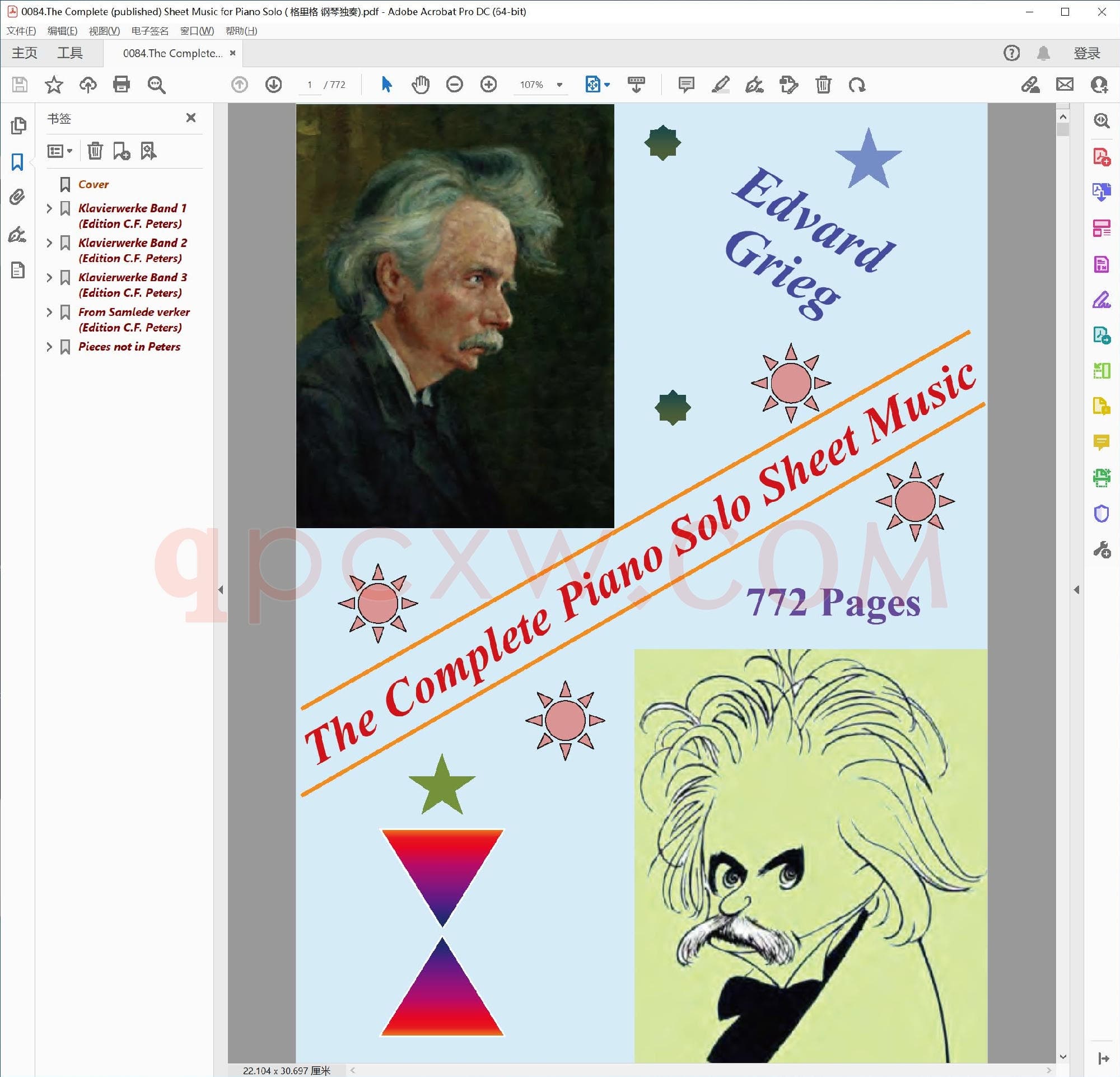 英文原版钢琴曲谱电子书 | 钢琴独奏乐谱全集.PDF|35.39 MB|电子版下载