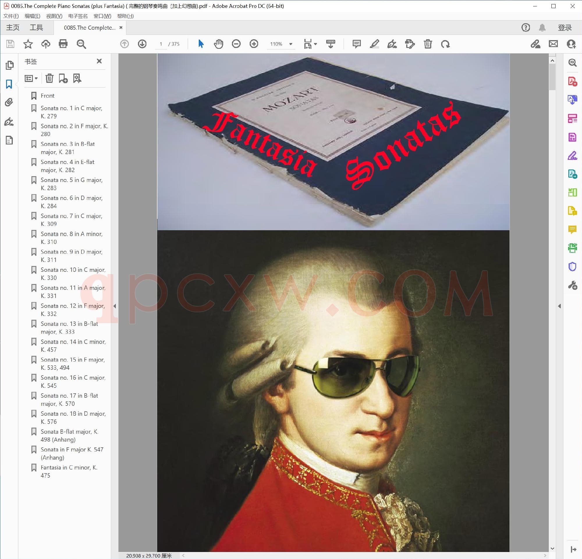 英文原版钢琴曲谱电子书 | 钢琴奏鸣曲全集(附幻想曲).PDF|5.53 MB|电子版下载