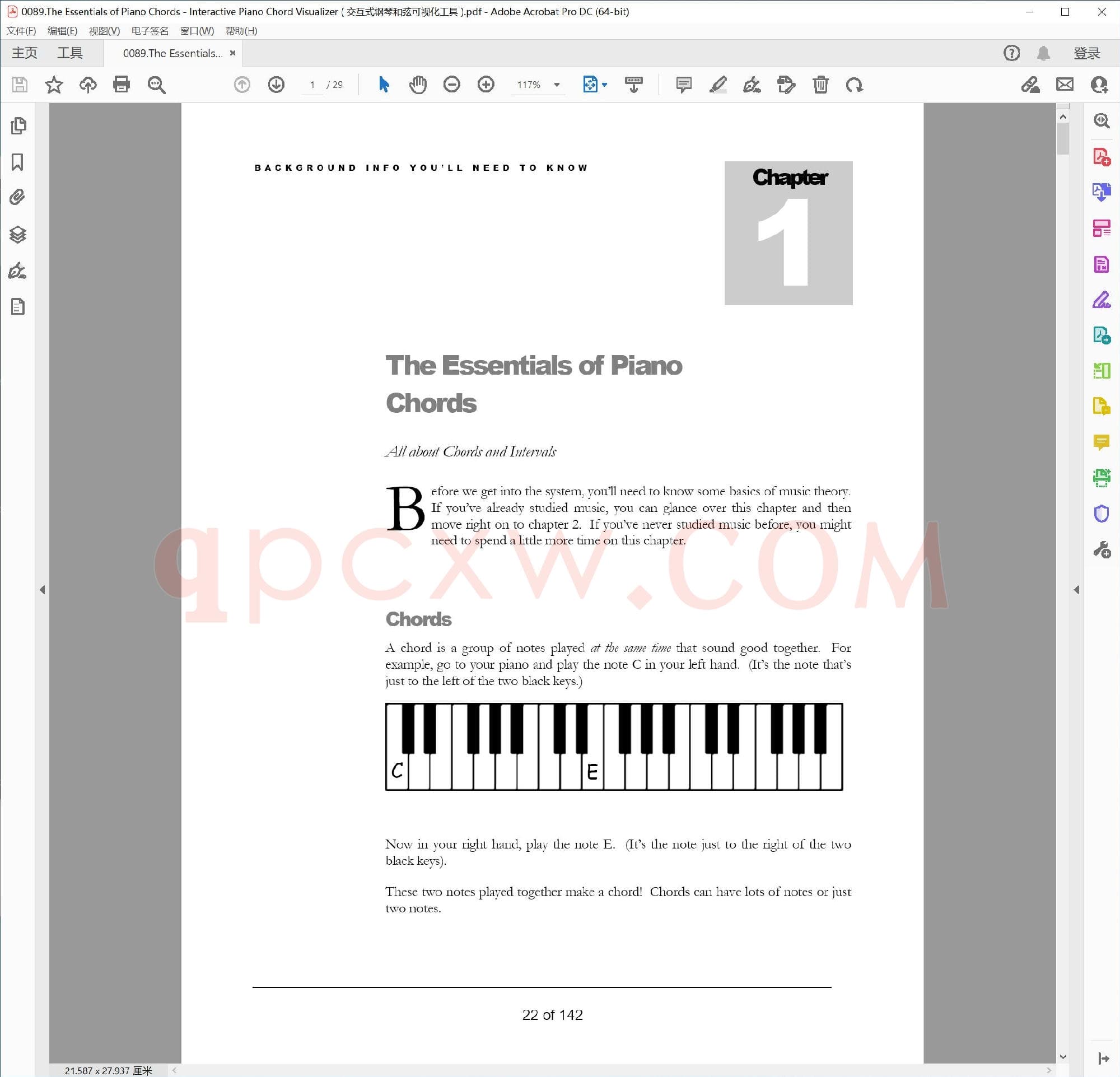英文原版钢琴曲谱电子书 | 钢琴和弦精要交互式钢琴和弦可视化器.PDF|646.68 KB|电子版下载