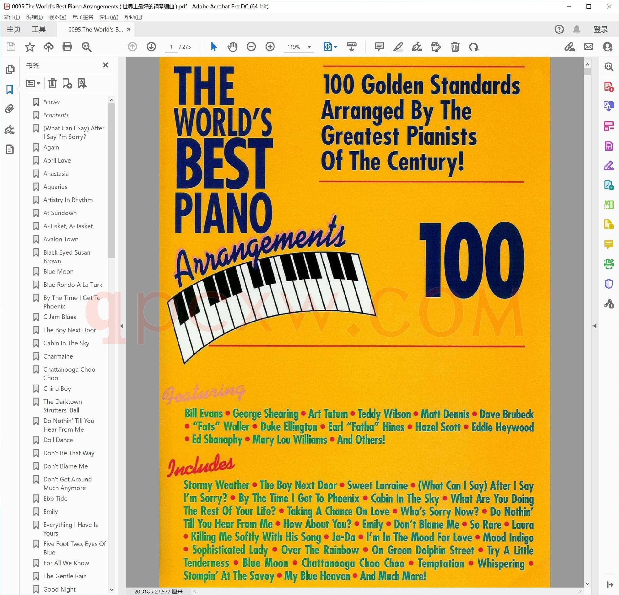 英文原版钢琴曲谱电子书 | 世界最佳钢琴改编曲集.PDF|32.29 MB|电子版下载