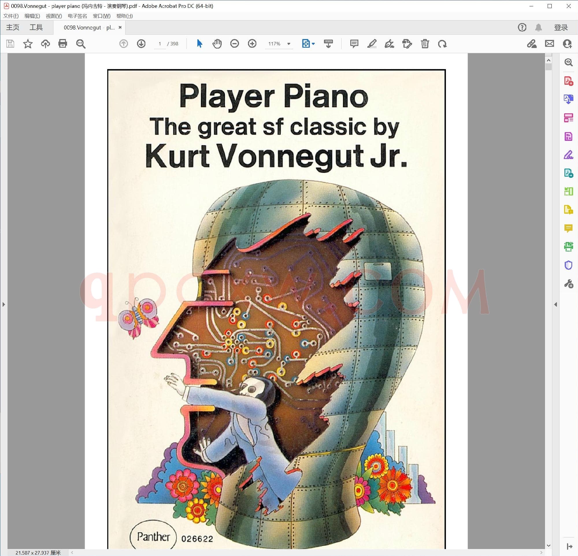 英文原版钢琴曲谱电子书 | 冯内古特自动钢琴.PDF|1.48 MB|电子版下载